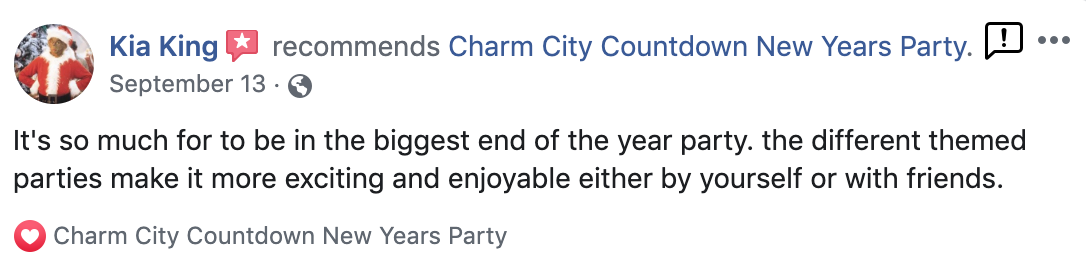 Charm City Countdown - Baltimore New Year’s Eve experiences